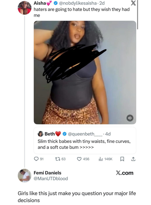 Nigerian woman calls out her prospective brother-in-law for publicly gushing over a woman in a revealing outfit just weeks before his wedding